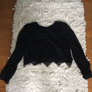 Chloe K cropped blouse